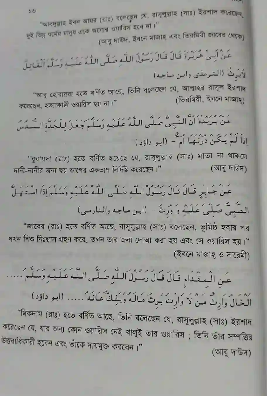 বইটি থেকে লেখার অংশ বিশেষ, পৃষ্ঠা: ১৬। ছবি: এশিয়া পোস্ট