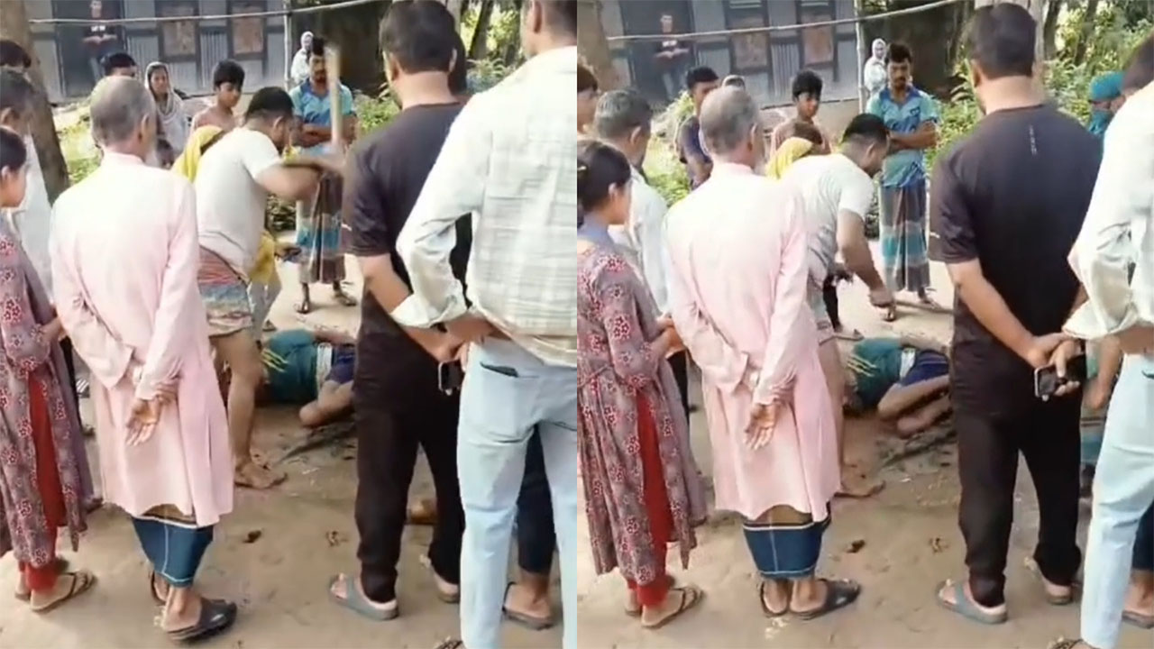 মায়ের সামনে ছেলের হাত-পাঁ বেধে নির্যাতন, ভিডিও ভাইরাল