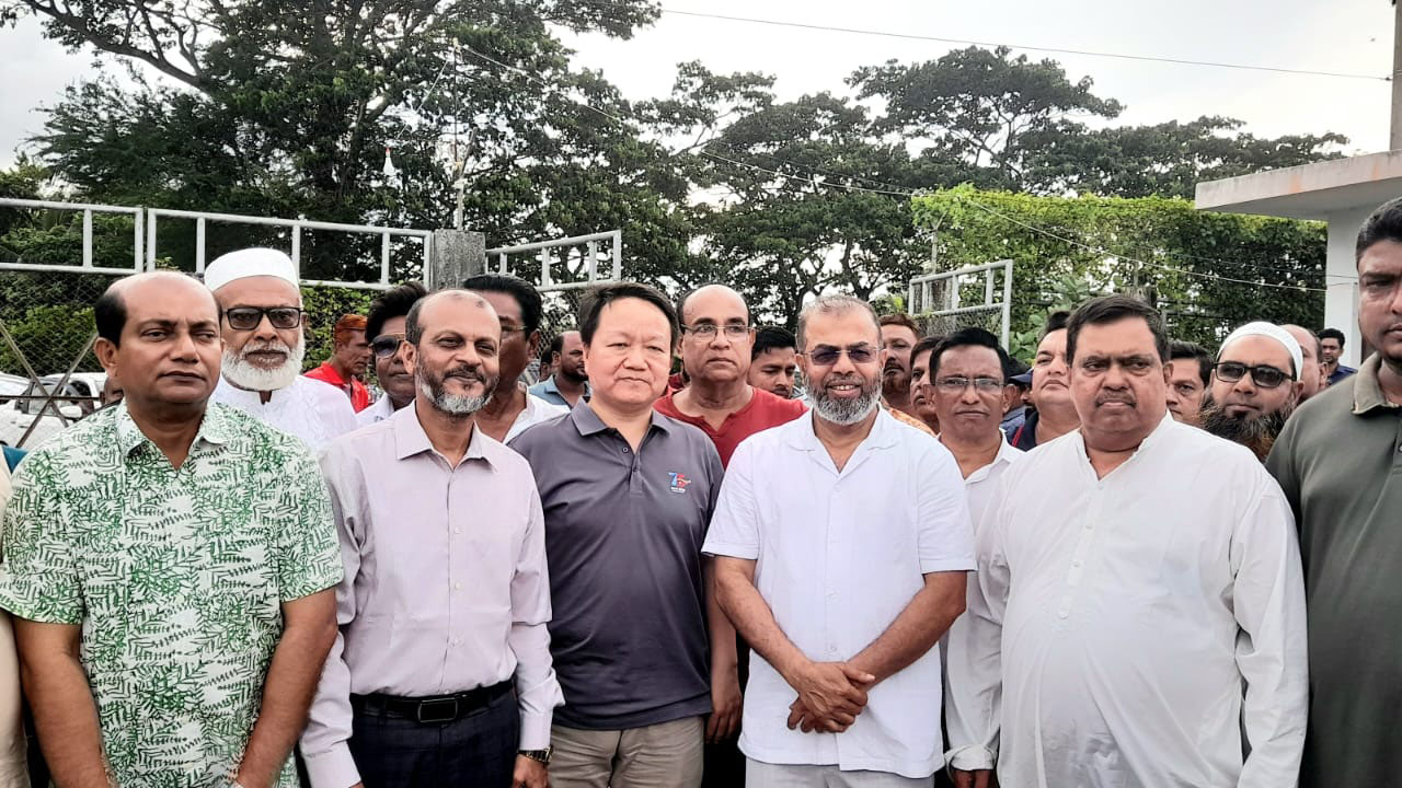 খানজাহান আলী বিমানবন্দর প্রকল্প এলাকা পরিদর্শনে চীনা প্রতিনিধিদল