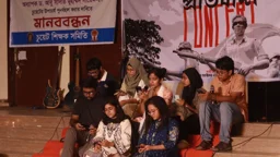 চুয়েটে আন্দোলনের ১০ম দিনে শিক্ষার্থীদের আলোকচিত্র প্রদর্শনী 