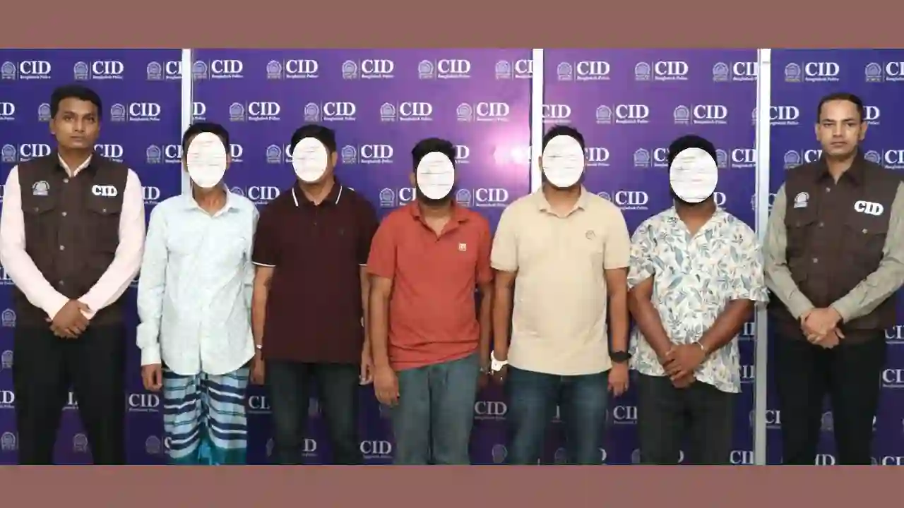 অনলাইন জুয়া চক্রের বিরুদ্ধে সিআইডির অভিযান, গ্রেপ্তার ৫