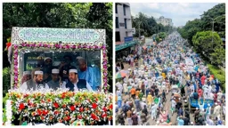 ঢাকায় জশনে জুলুসে মানুষের ঢল