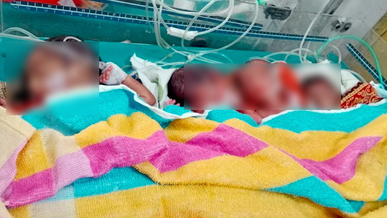রামেক হাসপাতালে একসঙ্গে চার সন্তানের জন্ম দিলেন মা