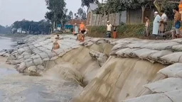 ২৯ লাখ টাকার বাঁধ টিকল ২৯ দিন