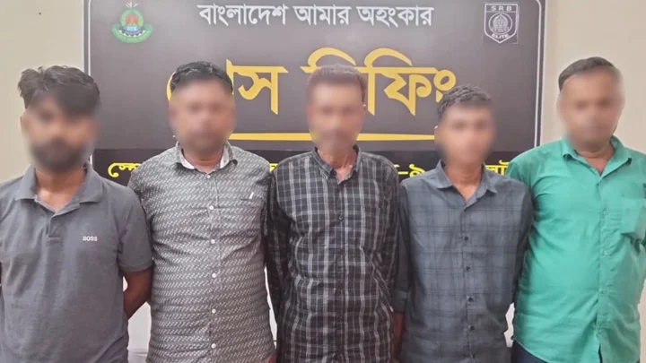 হবিগঞ্জে হত্যা মামলায় পলাতক ৫ আসামি গ্রেপ্তার