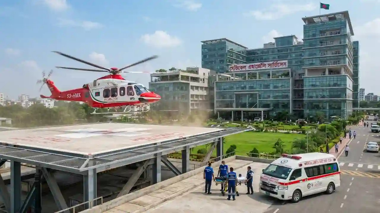 ২০ হাসপাতালে ২১ হাজার শয্যা, যুক্ত হচ্ছে হেলিকপ্টার-অ্যাম্বুলেন্স
