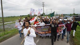 সুনামগঞ্জে নিষিদ্ধ ছাত্রলীগের শোক র‍্যালি ও বিক্ষোভ মিছিল