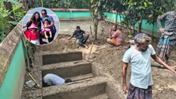 মায়ের কবরের পাশে চিরনিদ্রায় নাহিদুর, স্ত্রী ও দুই মেয়ে