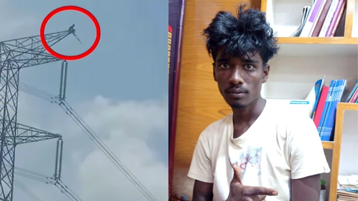 বৈদ্যুতিক টাওয়ারে যুবক, উদ্ধার করল ফায়ার সার্ভিস