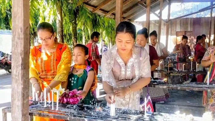 জগতের হিতসুখ কামনায় খাগড়াছড়িতে শুভ মধু পূর্ণিমা পালন
