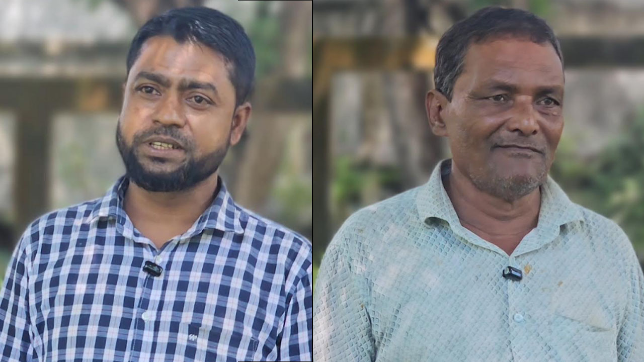 সরকারি নথিতে মৃত সবুজ মিয়া ও আশরাফ উদ্দিন। ছবি: এশিয়া পোস্ট
