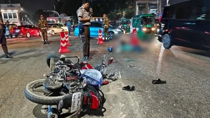 রাজধানীতে কাভার্ডভ্যানের চাপায় মোটরসাইকেল আরোহী নিহত