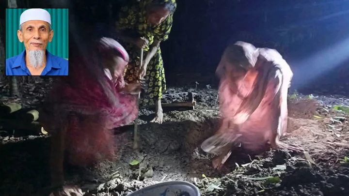 সাঈদীর মামলার বাদীর দাফনে আসেনি কেউ, কবর খুঁড়লেন স্ত্রী-মেয়ে-বোন