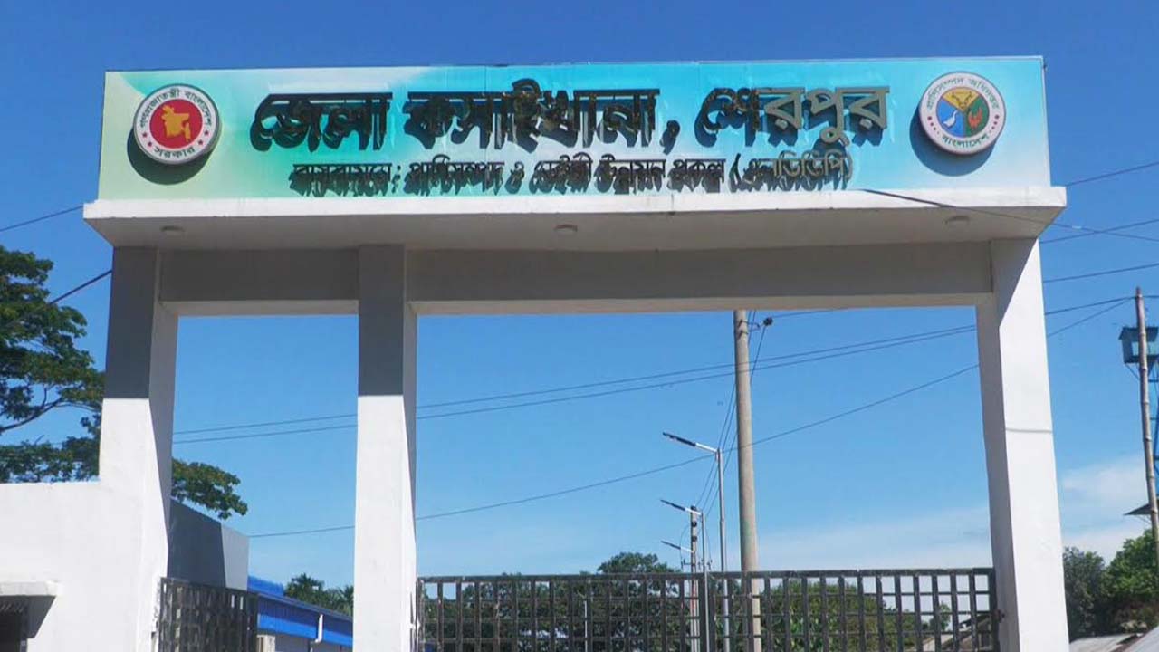 শেরপুরের আধুনিক কসাইখানা। ছবি: এশিয়া পোস্ট