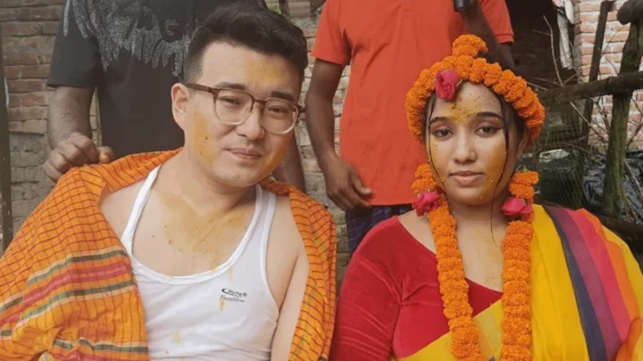 প্রেমের টানে চীন থেকে বরিশালে, বিয়ের পিঁড়িতে জিয়াং-ইভা