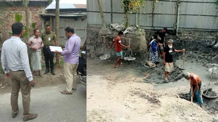 প্রতিবেশীর বাড়ি ঝুঁকিতে ফেলে মাটি কাটায় যুবকের ২ মাসের কারাদণ্ড