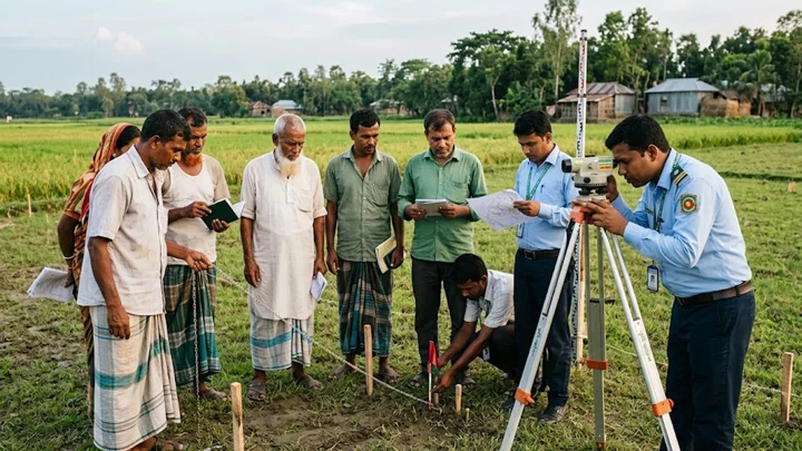 সরকারিভাবে ভূমি জরিপকালে কী করবেন ভূমি মালিকেরা