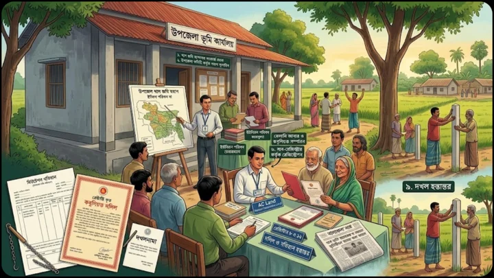 সরকারি খাস জমি পেতে কোথায় আবেদন করবেন, জানুন আইনি নিয়ম ও ধাপ