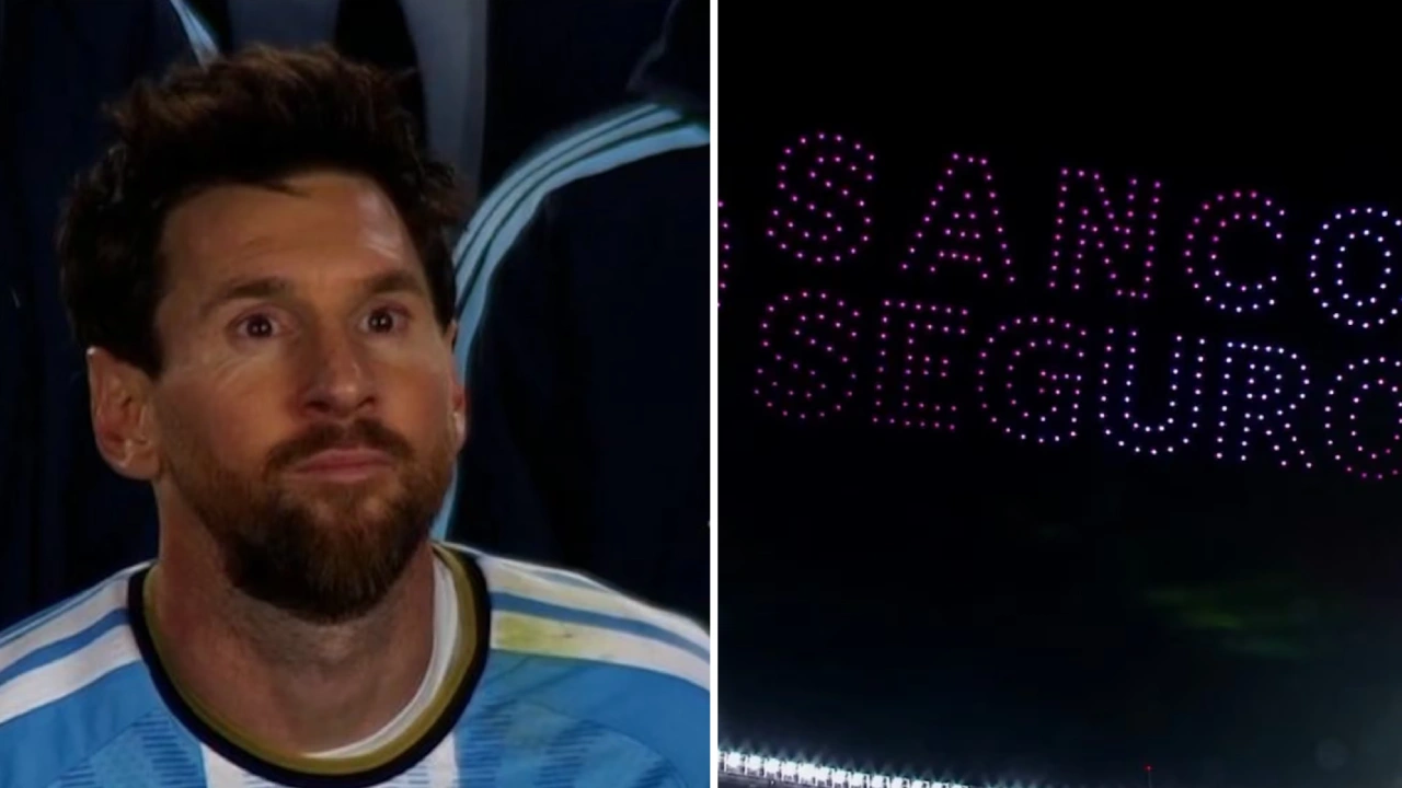 messi drone show