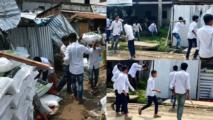 নওগাঁয় শিক্ষার্থীরা কেন দোকানঘরে হামলা-লুটপাট চালাল