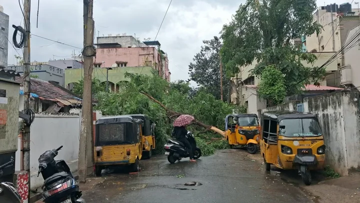 ভারতের অন্ধ্রপ্রদেশে আঘাত হানল ঘূর্ণিঝড় ‘অর্ণব’