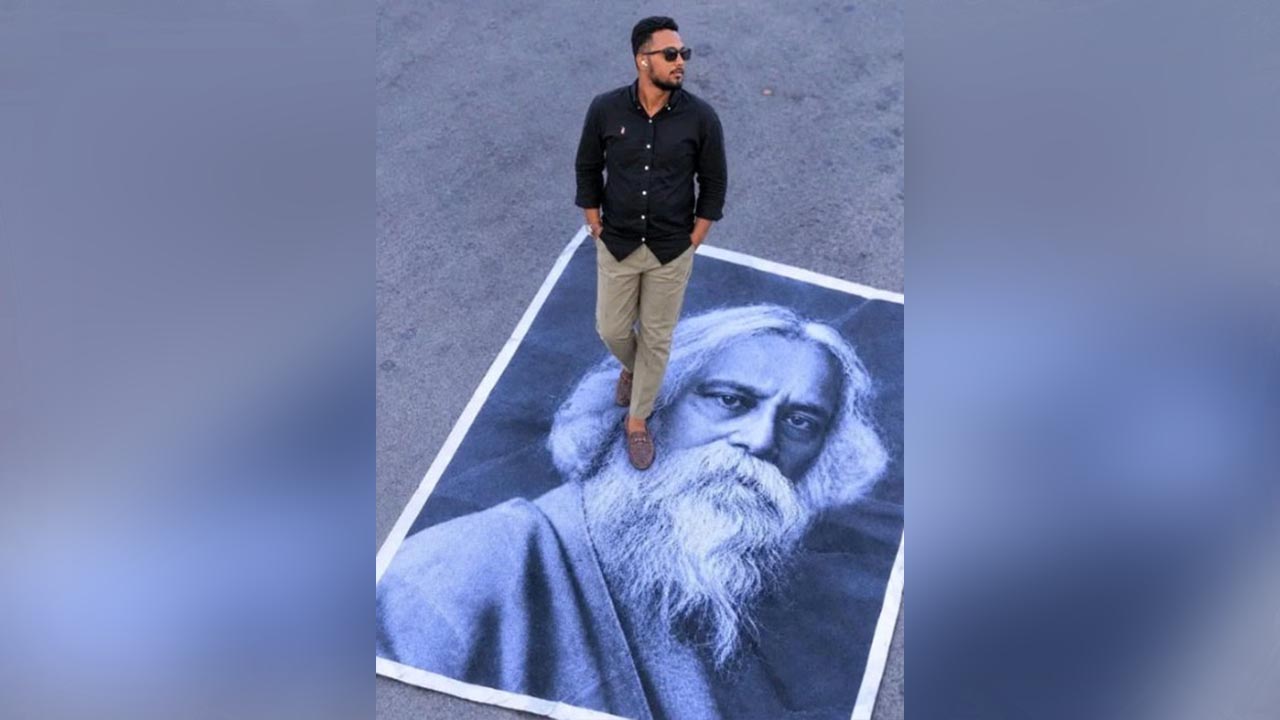 রবীন্দ্রনাথের ছবি পায়ের নিচে রেখে পোস্ট, ছাত্রদল নেতা বহিষ্কার