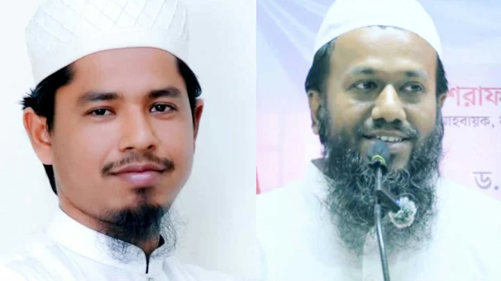 ওলামা অ্যালায়েন্সের সদস্যসচিব ইনজিমামুল ইসলাম, সাংগঠনিক সম্পাদক মাহমুদ হাসান