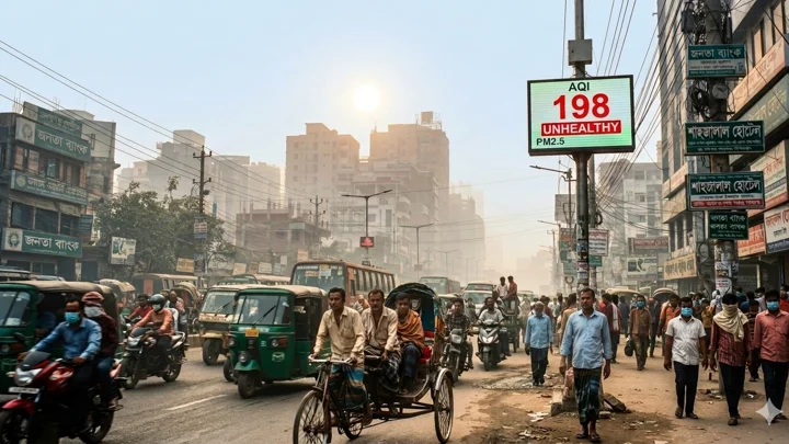 Dhaka air quality remains ‘unhealthy for sensitive groups’