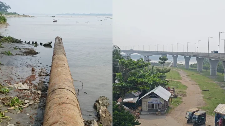 পাইপ কাটার সময় আটক ১০, ছাড়াতে থানায় ছুটে গেলেন বিএনপি নেতা