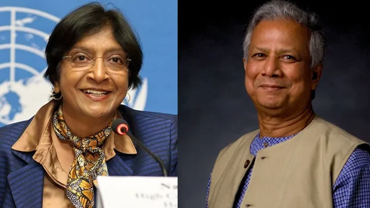 Prof Yunus congratulates Nobel Peace laureate Navi Pillay