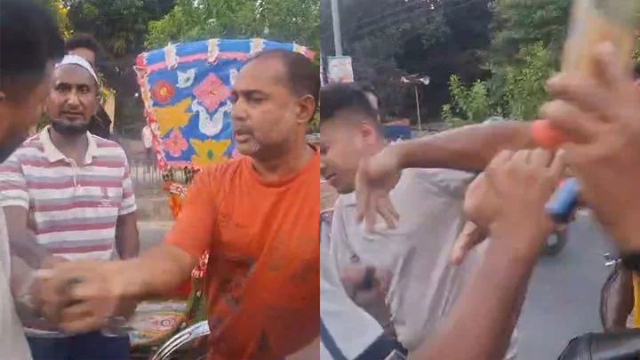 মাগুরায় পুলিশ সদস্যকে মারধর করে ভিডিও ধারণ