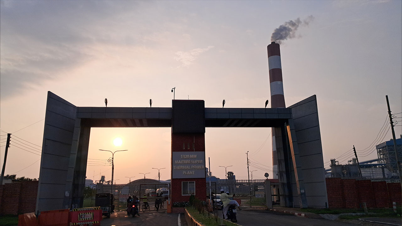 রামপাল তাপবিদ্যুৎ কেন্দ্রের প্রধান ফটক। ছবি: এশিয়া পোস্ট