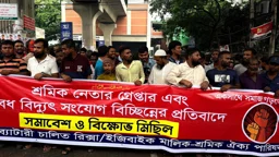 প্রেস ক্লাবের সামনে ব্যাটারিচালিত অটোরিকশা চালকদের বিক্ষোভ