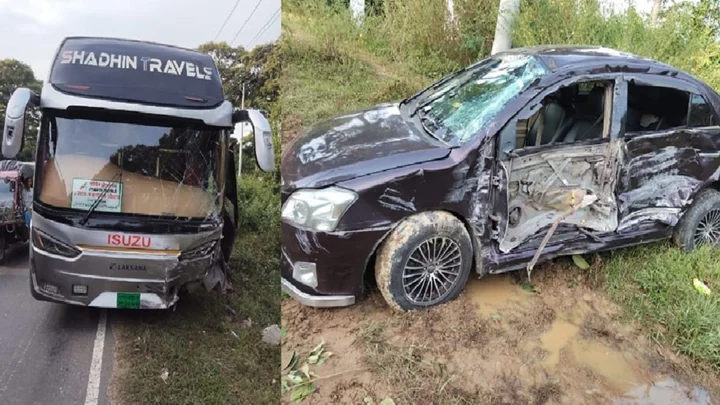 চকরিয়ায় প্রাইভেটকার-বাস সংঘর্ষে শিশুসহ নিহত ২