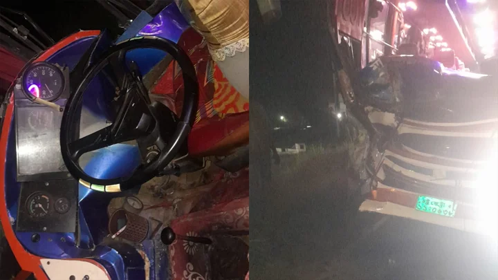 ফেনীতে যানবাহনের ত্রিমুখী সংঘর্ষে প্রাণ গেল অটোরিকশাচালকের