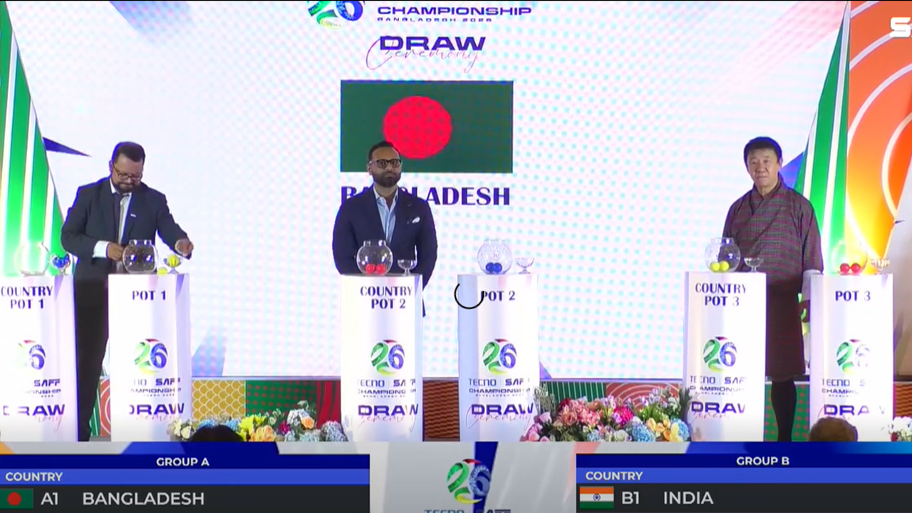সাফ ফুটবলের ড্র সম্পন্ন, বাংলাদেশের প্রতিপক্ষ যারা