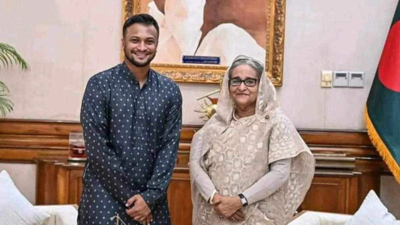 shakib with hasina
