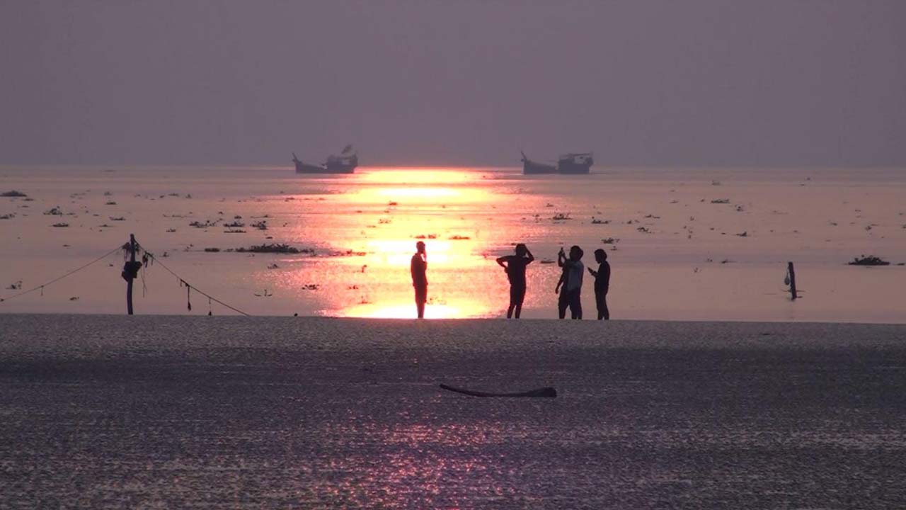 সূর্যাস্তের দৃশ্য। ছবি: এশিয়া পোস্ট