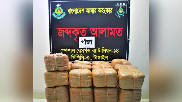১০০ কেজি গাঁজাসহ কৃষক দল নেতা গ্রেপ্তার