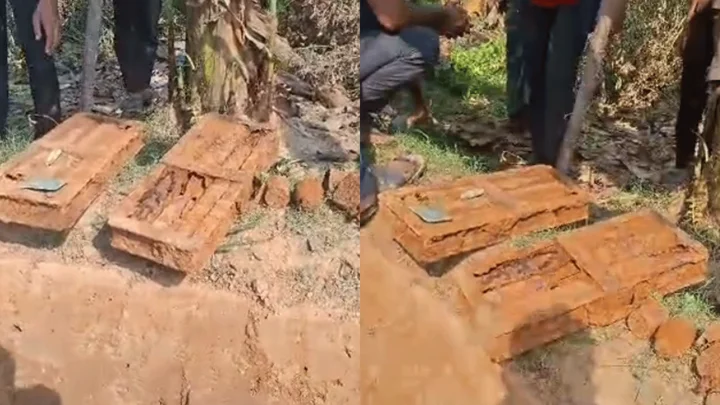 টাঙ্গাইলে মাটি খুঁড়তেই বেরিয়ে এলো ১২ রকেট লঞ্চারসদৃশ বস্তু