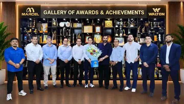 ওয়ালটন করপোরেট অফিস পরিদর্শন করলেন বিসিবি সভাপতি তামিম ইকবাল