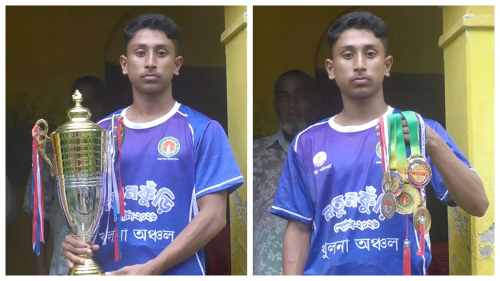 গ্রামের মাঠ থেকে অ্যাথলেটিকসে চ্যাম্পিয়ন সাতক্ষীরার জাকির